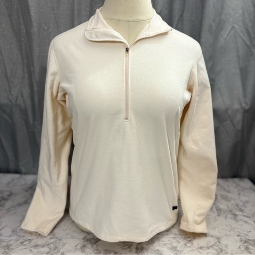 REI Cream 1/4 zip midweight base layer